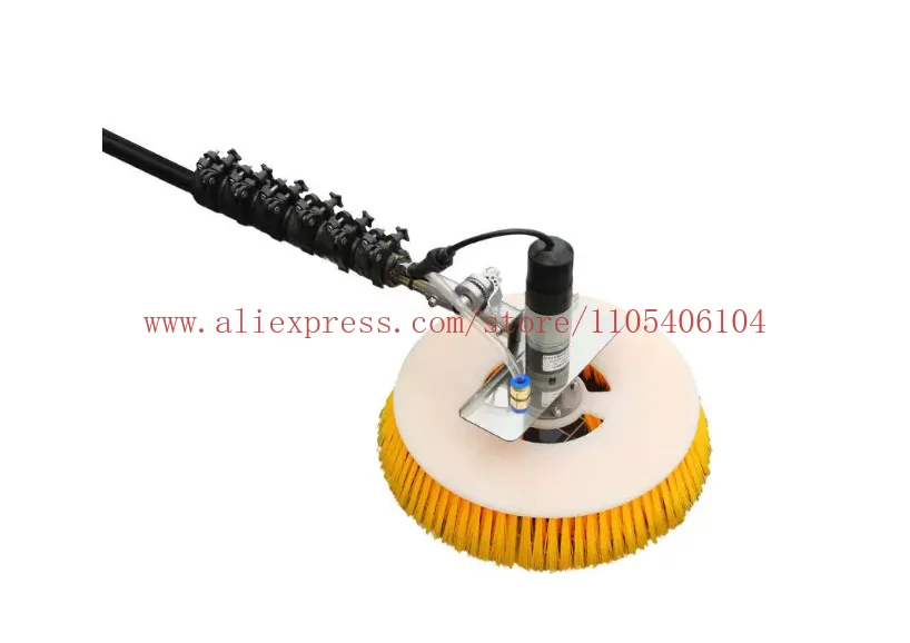 Single head electric photovoltaic panel cleaning machine handheld telescopic rod billboard cleaning equipment electric robot