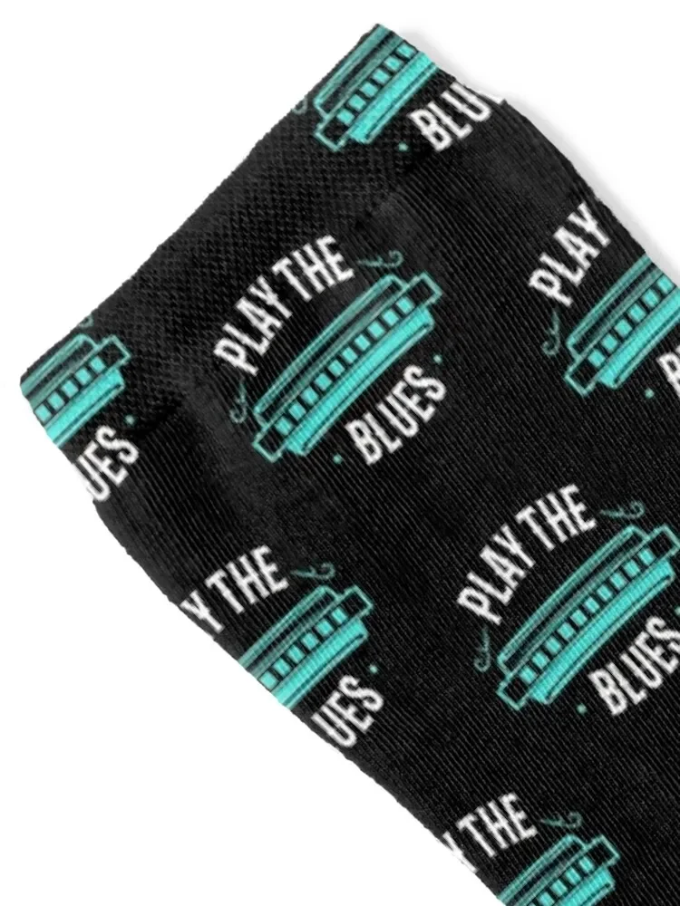 Harmonica Play The Blues Instrument Socks valentine gift ideas Stockings compression football Men's Socks Women's