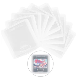 Scatola di visualizzazione della cartuccia della scheda di gioco singola da 10 pezzi per Sega Game Gear Cart GG custodia protettiva per gamepear di ricambio trasparente