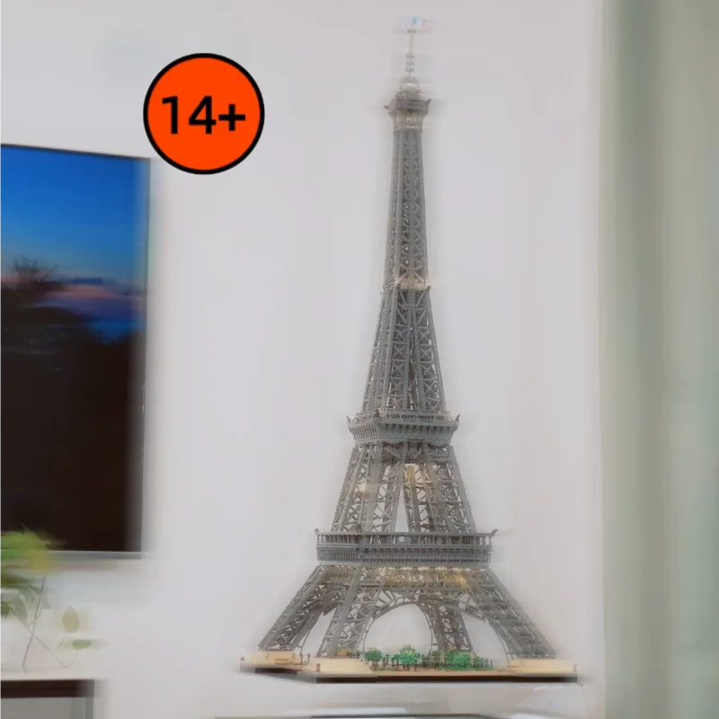 

10001 шт., 149 см, высота, большая Эйфелева башня, строительные блоки, модель, кирпичи, орнамент, домашний декор, игрушки, подарки на день рождения, Рождество