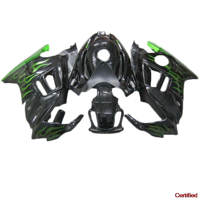 

Green Flames Black Motorcycle Fairing Kits For Honda CBR600 F3 1995 1996 Plastic Fairings Set Cbr600 F3 95 96 SX42