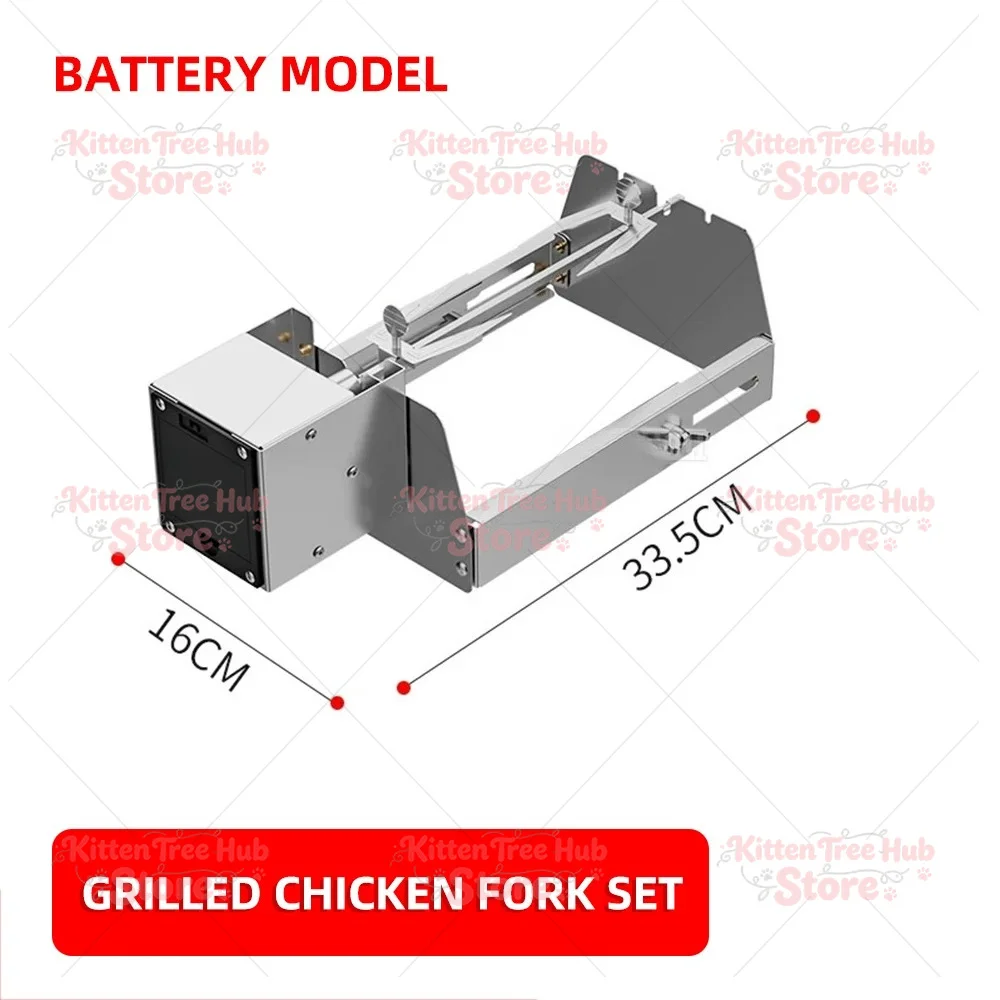Cylinder Automatic Rotating Grill Net Barbecue Round Grill Basket