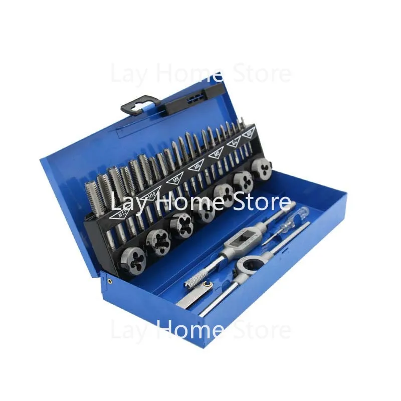 Tap Die Set 32PCS Hardware Tool Hand Wrench Die Twist Hand Tap Tapping Artifact