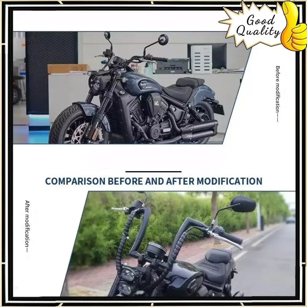 

Good Quality FOR BENDA Dark Flag 500 modified handlebar heightening handlebar heightening handlebar direction