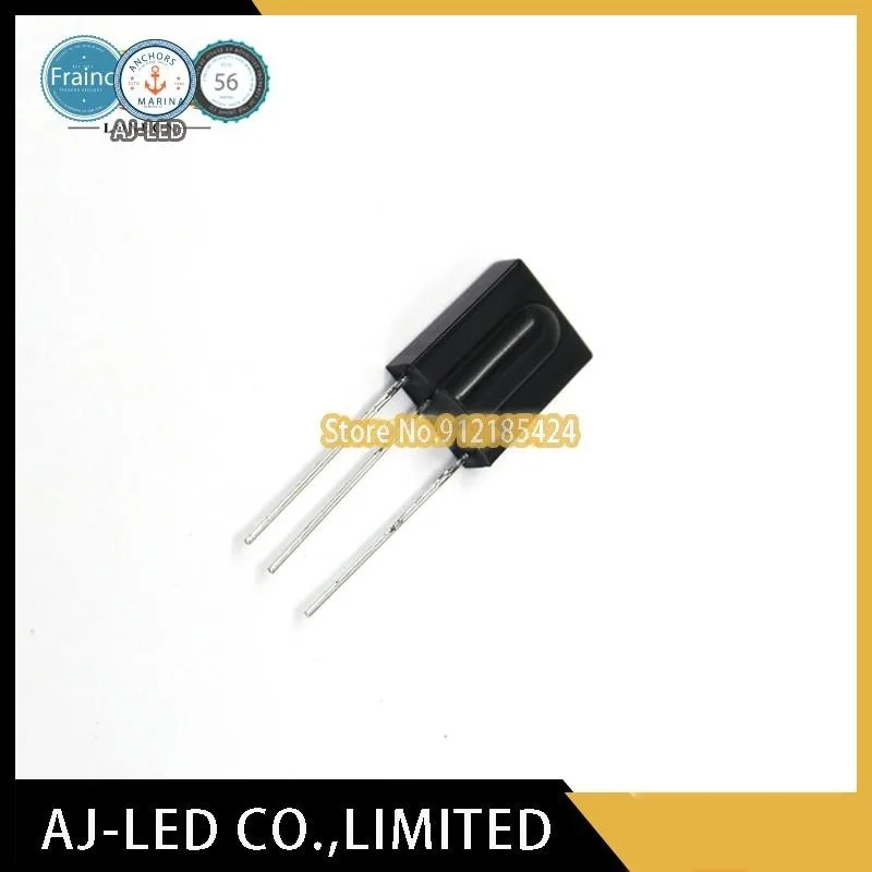 10pcs/lot HS0038A3 integrated infrared receiver head universal receiver sensor sensing distance 45M frequency 38KHZ new