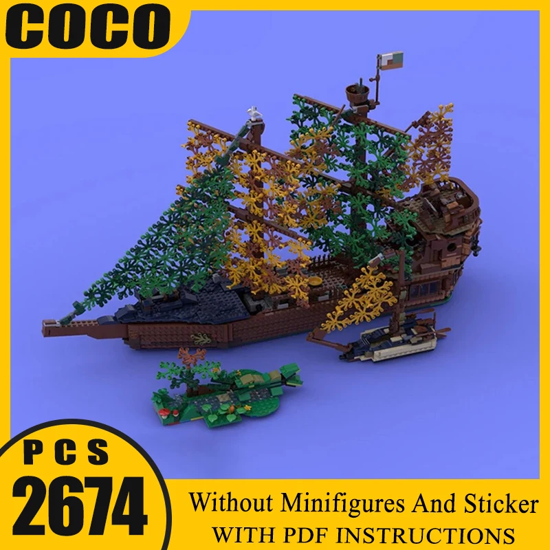 

Moc Building Blocks Naturalists' Brig Technology Modular Bricks Model Gifts Christmas Toys DIY Sets Assembly