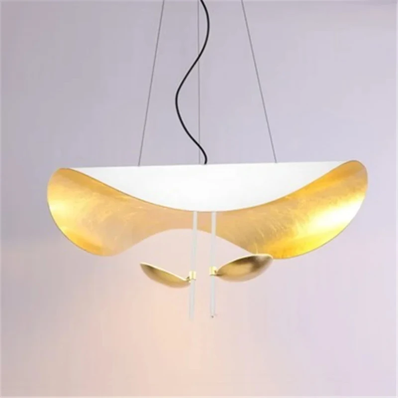 Lomin Lotus Leaf Pendant Light Flying Saucer Industrial Retro Design LED Light For Living Room Dining Room Home Decora Lights