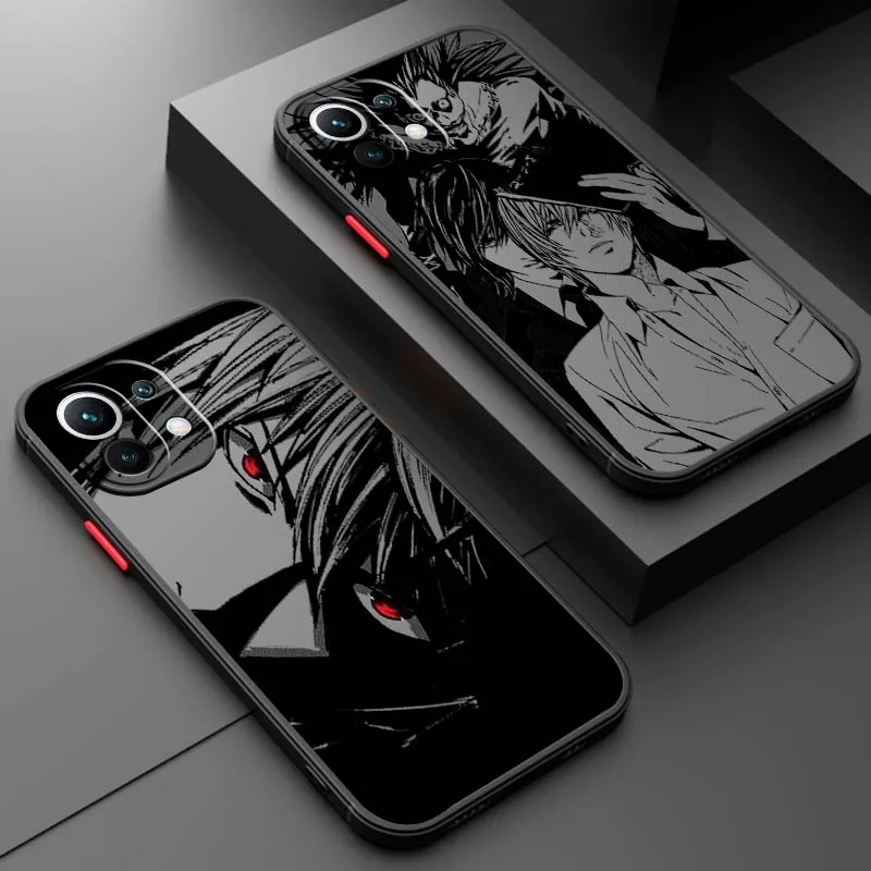 

Death Note Boy Cool Phone Case For Xiaomi 14T 13T 13 12T 12 12S 11T 11 11i 10 10T Ultra Pro Lite Frosted Translucent