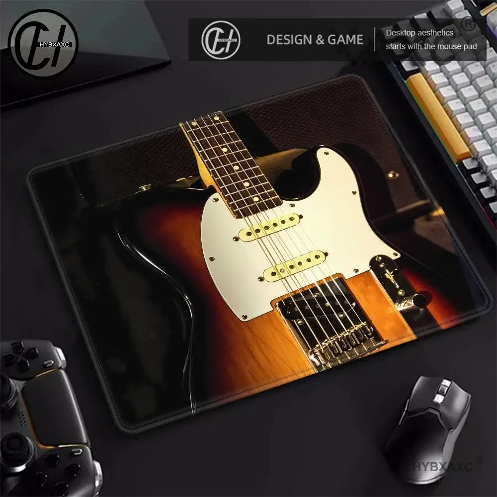 Cool F-Fender G-Guitar Rubber Small Thickened MousePad Gaming Keyboard Table Mat Office Supplies Room Decor For PC Mouse HYBXAXC