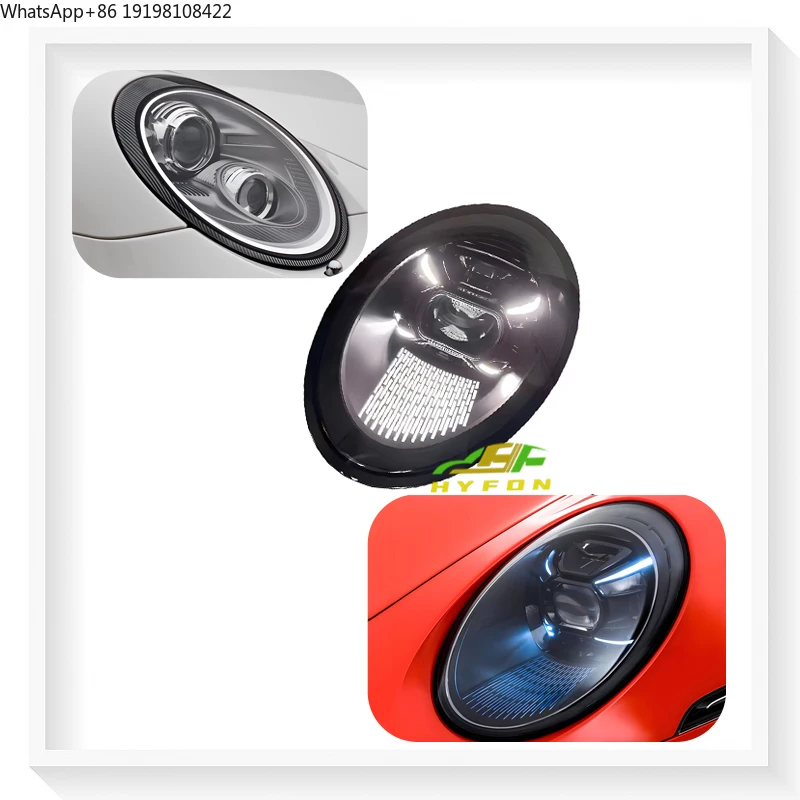For Porsche 997 991 991.1 991.2 911 991 2005-2018 Upgraded 2023 Style High Quality Matrix Laser Full LED Headlights Plug & Play