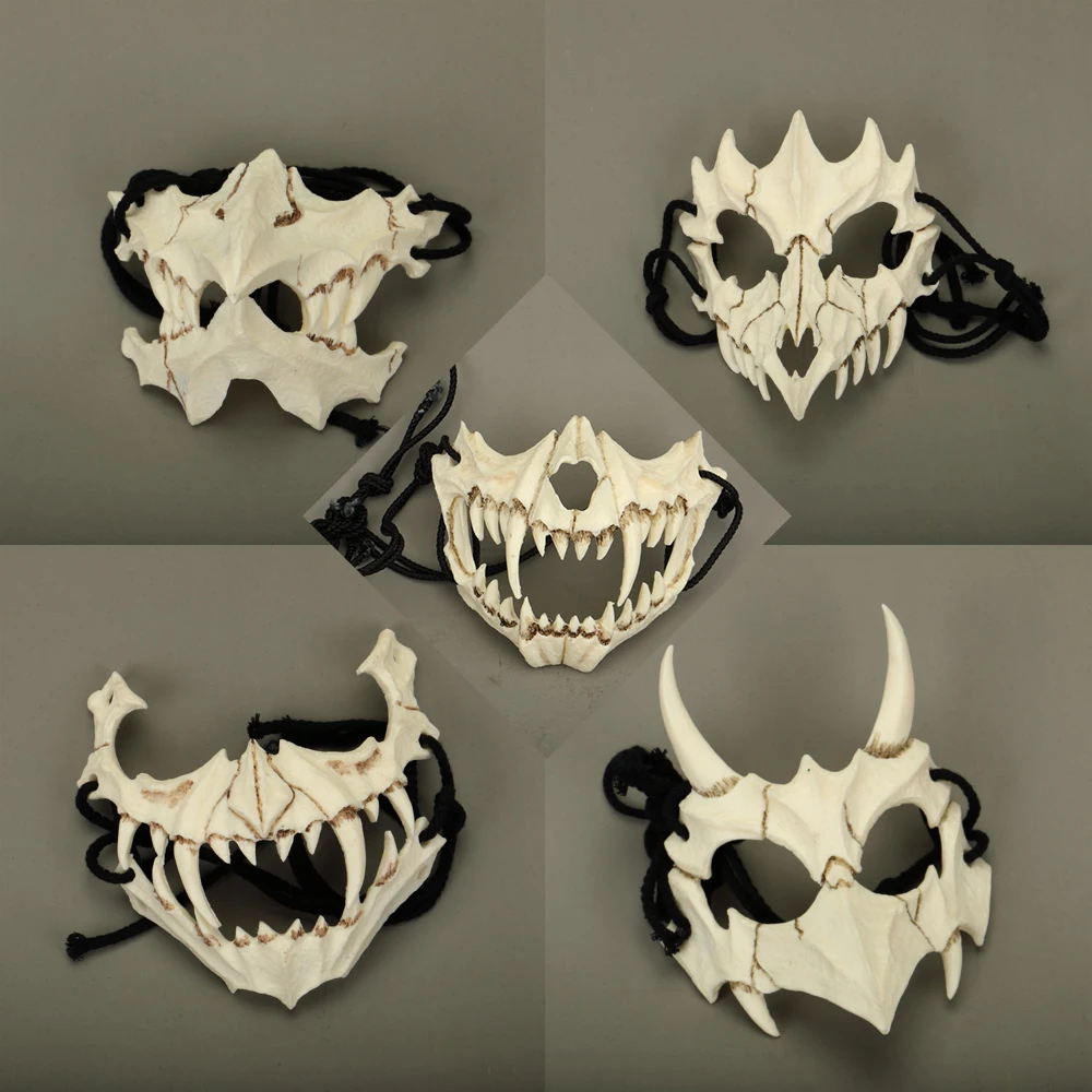 

New The Japanese Dragon God Mask Eco-friendly and Natural Resin Mask for Animal Theme Party Cosplay Animal Mask Handmade