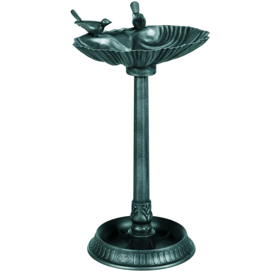 

32 Antique Bird Bath with Pedestal Flower Planter Base Vintage Style Drative Birdbath Bird Feeder Bowl Planter Dration Yard St