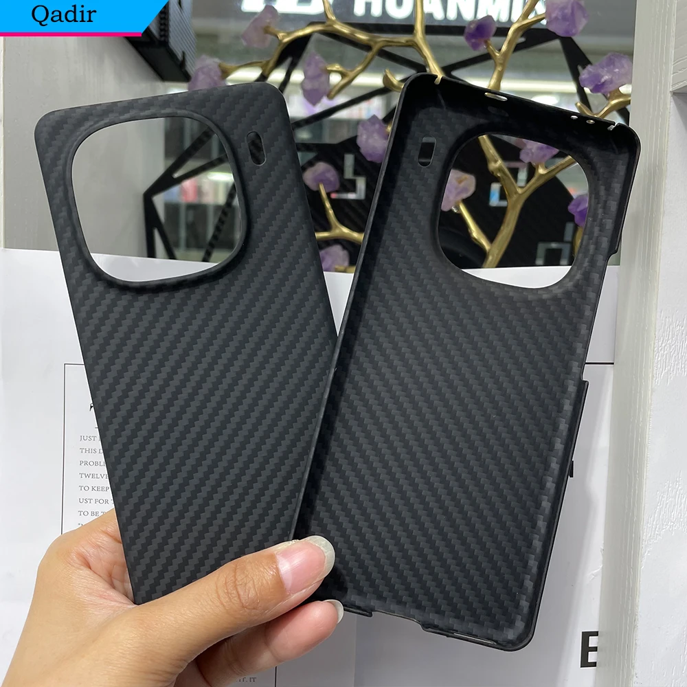 QADIR carbon fiber Case For VIVO IQOO 12PRO  Version  5g Aramid fiber Ultra-thin cover IQOO 12 shell