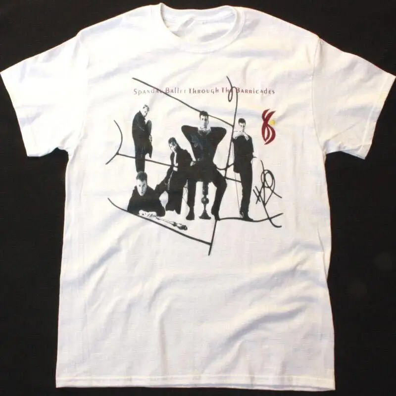 Vtg Spandau Ballet Band Album Tour Cotton White Full Size T Shirt AP246