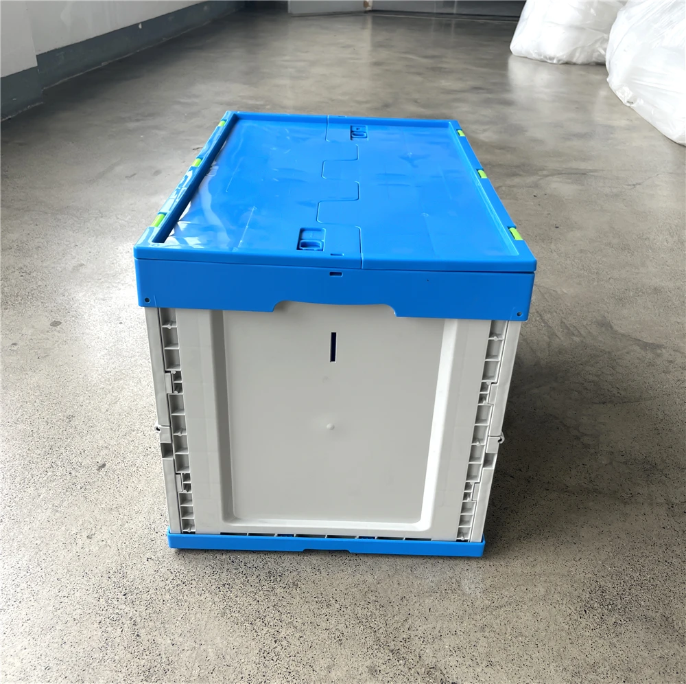 Borse portaoggetti in plastica pieghevoli con scatola solida pieghevole e impilabile da 600x400x410 mm per logistica