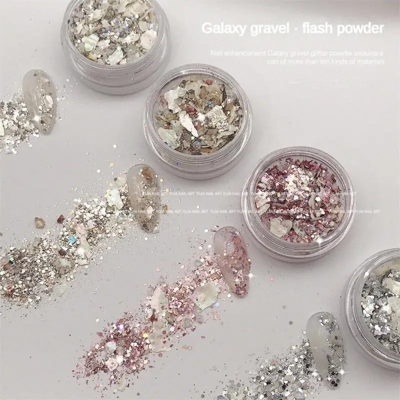 Portable Multifunctional Glitter Sparkly Eye Shadow Glitter Sequins Decoration For Hair Face Body Facial&Nail Party Makeup