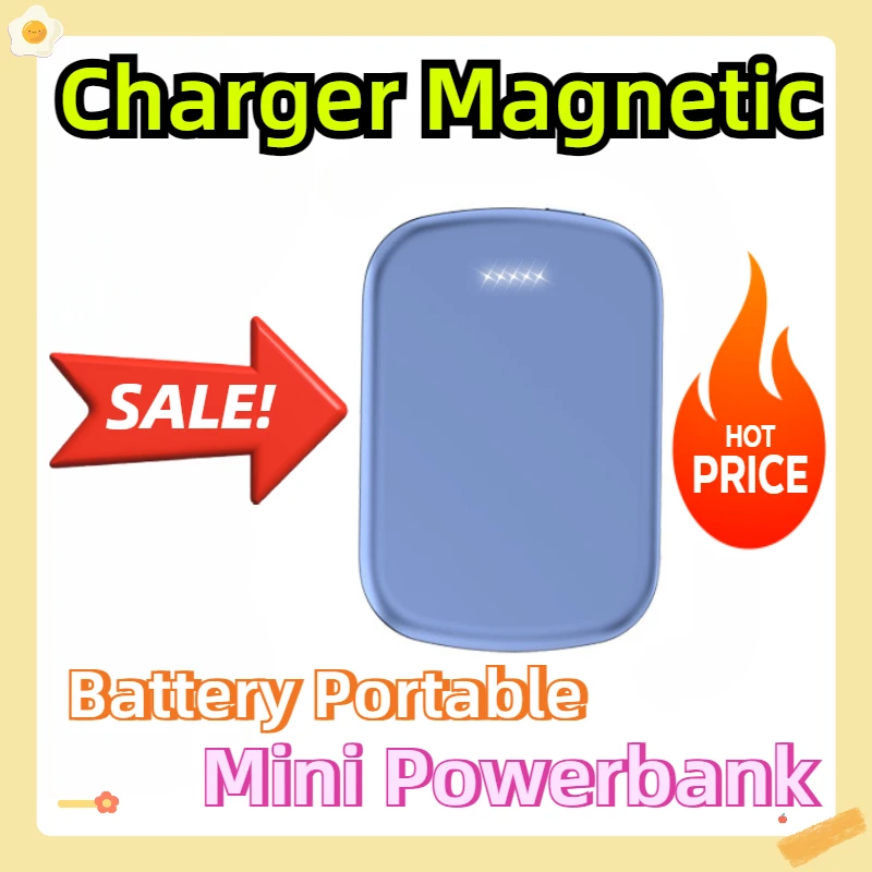 

For Xiaomi Samsung IPhone External Battery Portable Wireless Charger Magnetic Power Bank Auxiliary Battery Pack Mini Powerbank