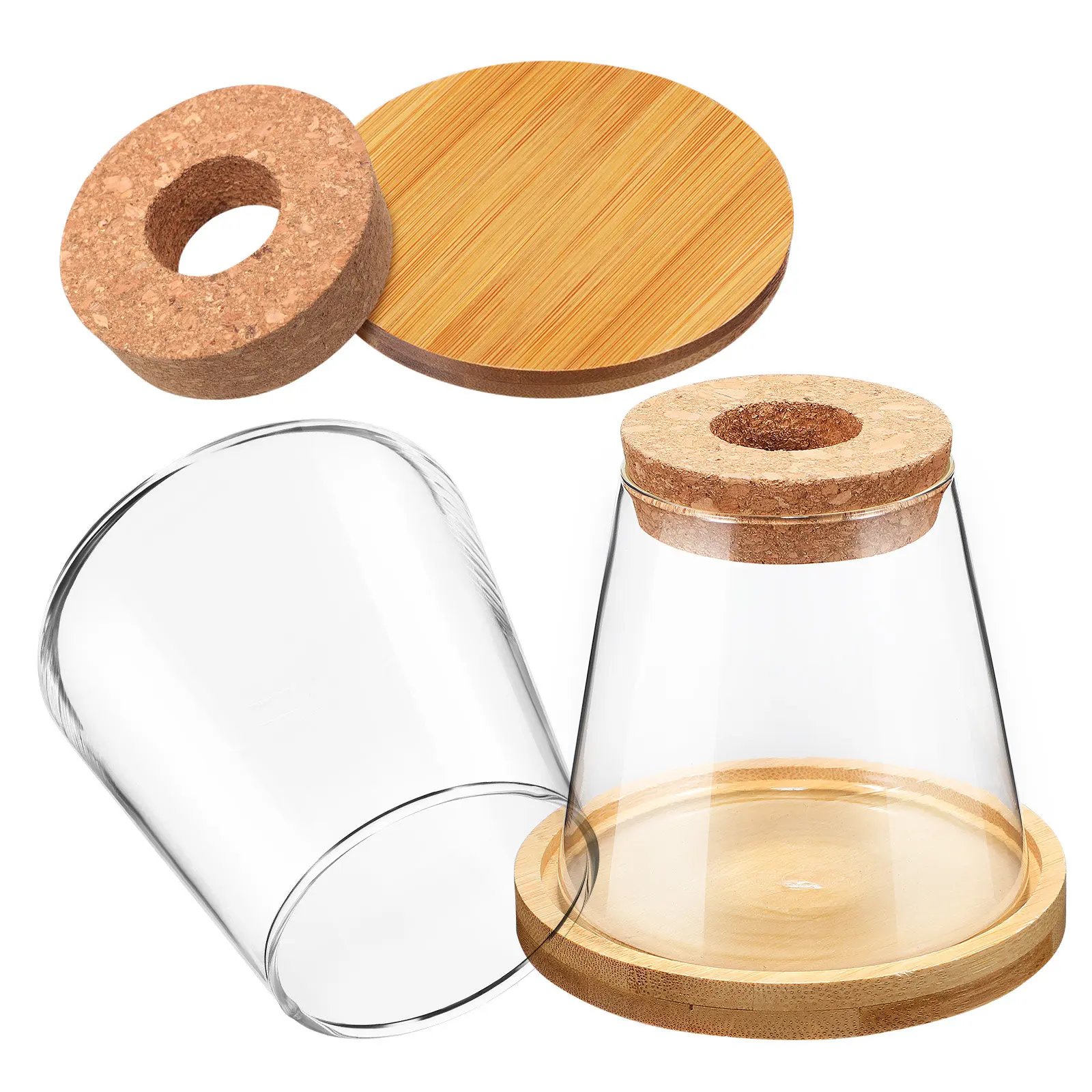 

Набор из 2-х гидропонных стеклянных вазонов для растений, прозрачные стеклянные станции для выращивания, элегантные стеклянные подставки для растений, комнатные вазы, 330 мл, станции для проращивания