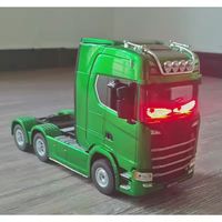 1:18 Scale 770s Rc Tractor Truck Huina 1501 Plastic Rtr Lorry Cars Remote Control Car Model With Battery Light Sound Boys Toys