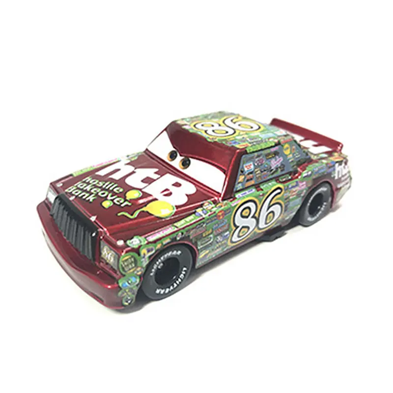 Disney Pixar Chick Hicks Lightning McQueen Cars 2 3 Mater Jackson Storm 1:55 Diecast Vehicle Metal Alloy Boy Toys Birthday Gifts