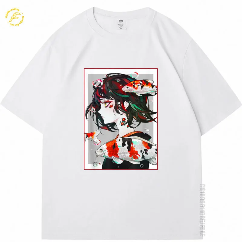 

Хлопковая футболка для мужчин в японском эстетическом стиле 2021, горячая футболка отаку, большая футболка отаку, темная футболка преимущеابسbei изменений 오버ál 남성 반팔 하이엔드 남성 의류