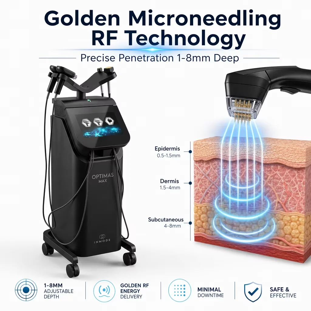 Upgraded Optimas Morpheus 8 MAX RF Microneedling Device for Face - Anti Aging, Acne Treatment, Skin Tightening & Wrinkle Removal
