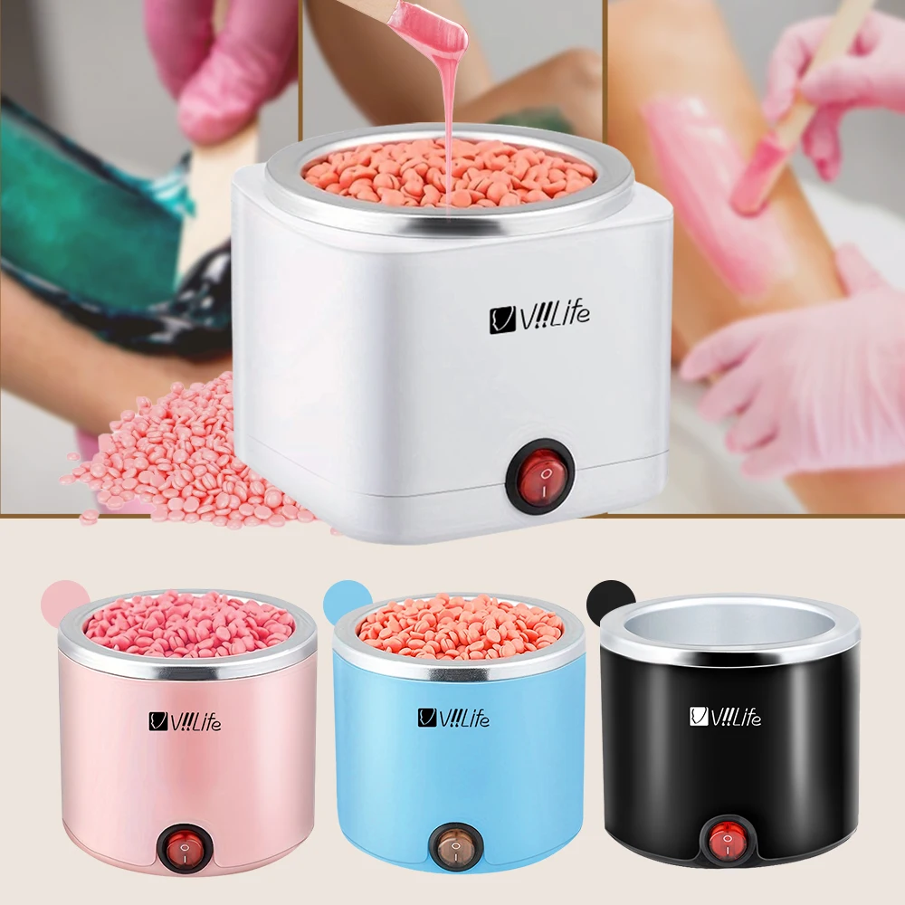 Viilife Therapy Machine Wax Warmer Portable Electric Hair Removal Kit Facial Bikini Area Armpit- Melting Pot Hot Wax Heater ﻿