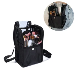 Makeup Brush Case Makeup Brush Holder Waterproof Cosmetic Tools Storage Bag Visual Stand-up Foldable Makeup Bags with Zipper