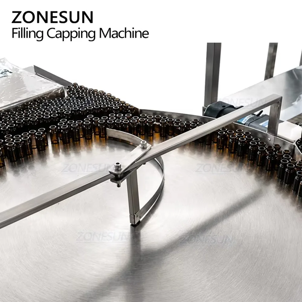 ZONESUN ZS-FJFC2 High Speed Vertical Double Head Automatic Monoblock Rotary Powder Vial Filling and Capping Machine for
