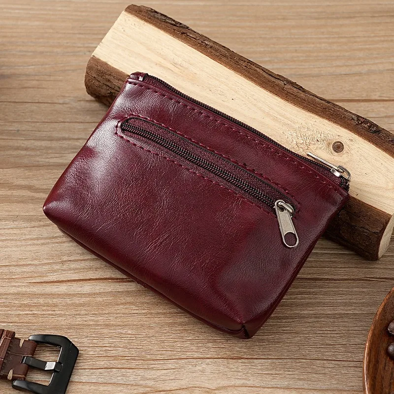 محفظة صغيرة مدمجة وحامل مفاتيح ومحفظة صغيرة عالية الجودة من جلد البولي يوريثان للاستخدام اليومي وحقيبة ظهر للجيب