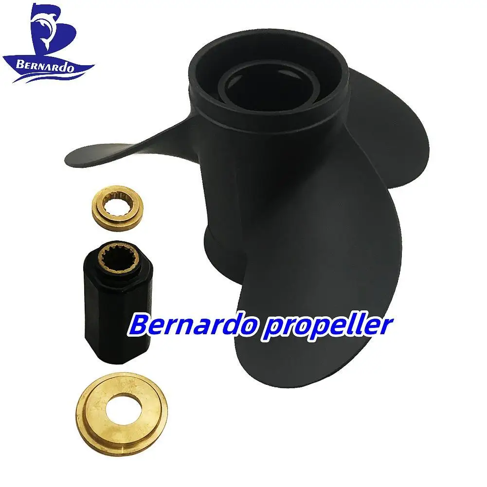 Bernardo Boat Propeller 13X19 Fit Mercury Outboard Engine 50 75 80 90 100 115 125 150HP Aluminum 3 Blade 15 Tooth Spline