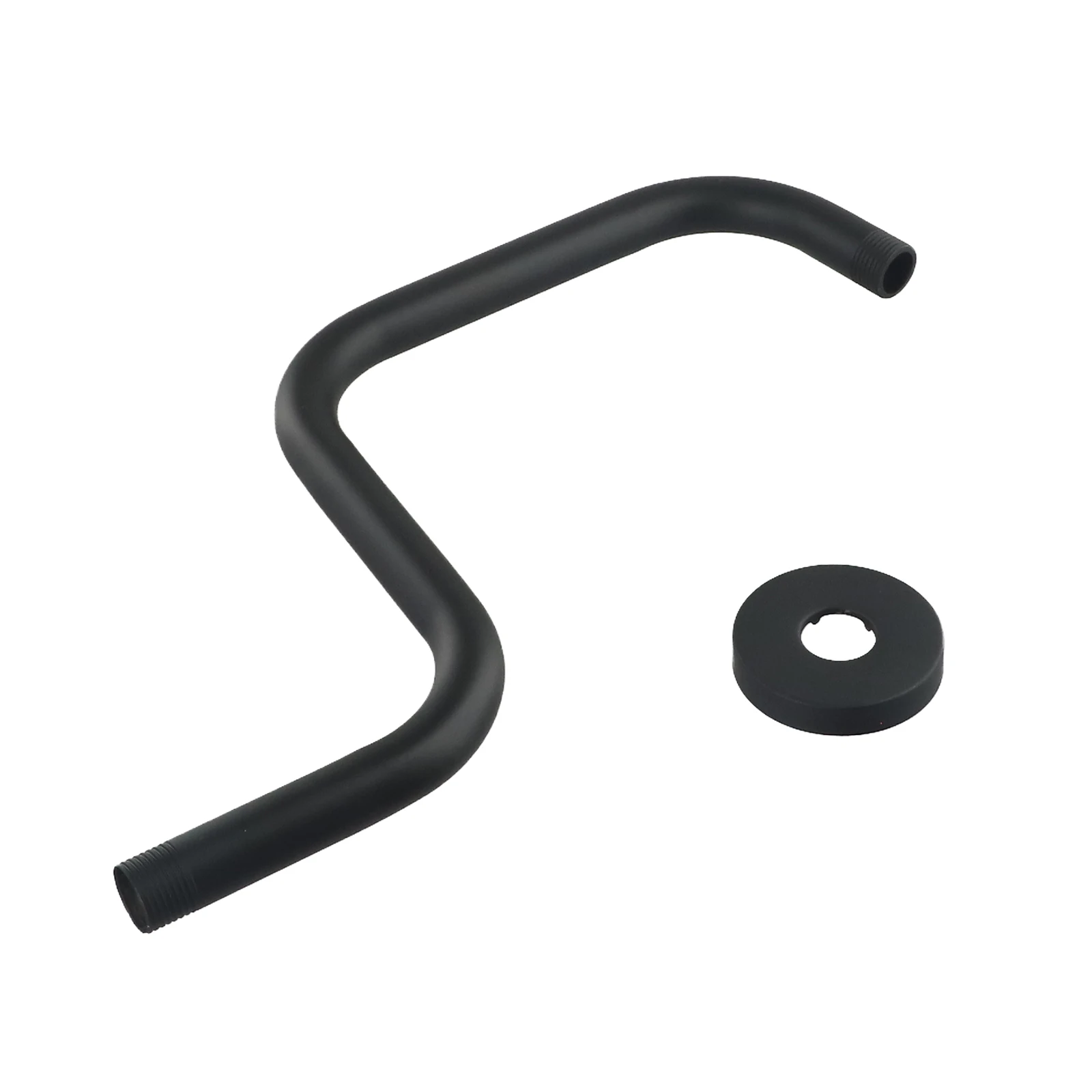 Ceiling Mount Compatible Shower Bracket 13 inch with Flange for Rainfall Shower Head Extension G1/2 Thread Connection Support
