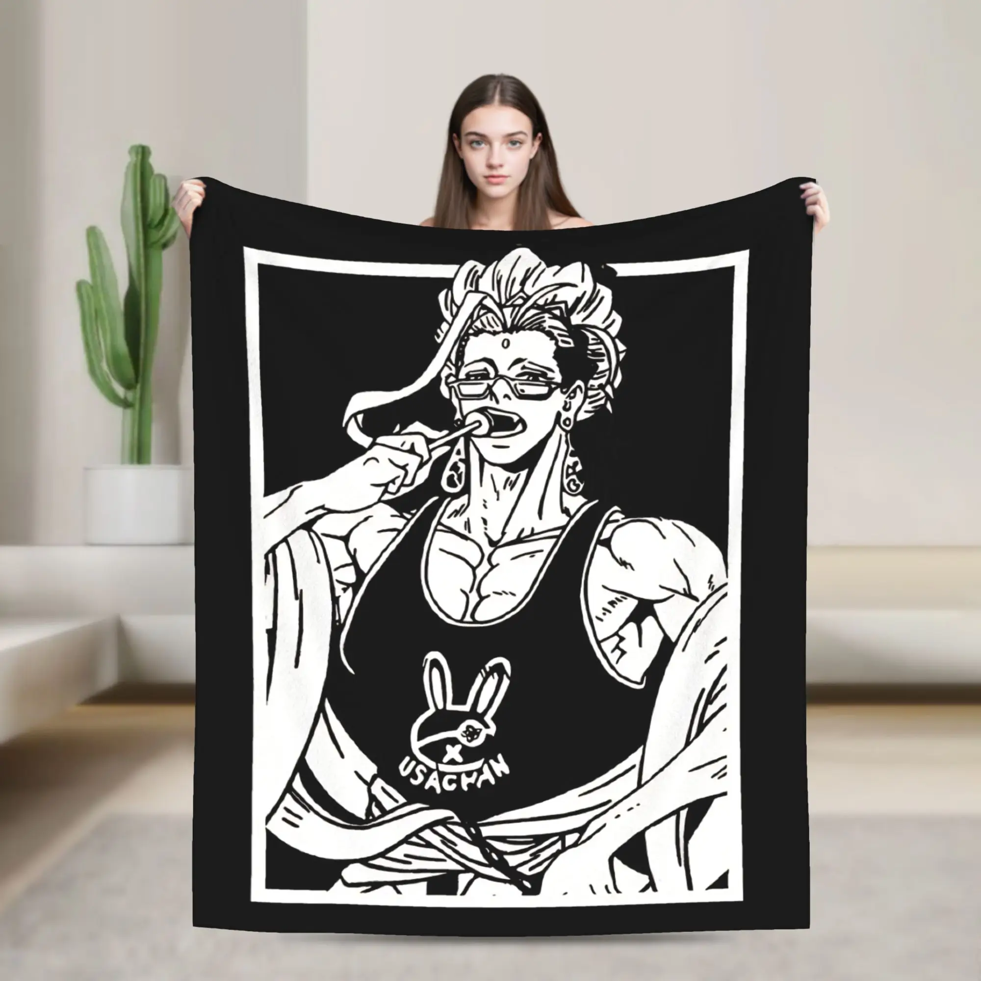

Japanese Anime God Buddha Record of Ragnarok Flannel Blankets Custom Throw Blankets for Sofa Bedding Lounge