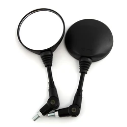 2pcs Foldable Round 8MM 10MM Scooter Rear Mirror Motocross Accessories for Bike Motorcycle Side Mirrors