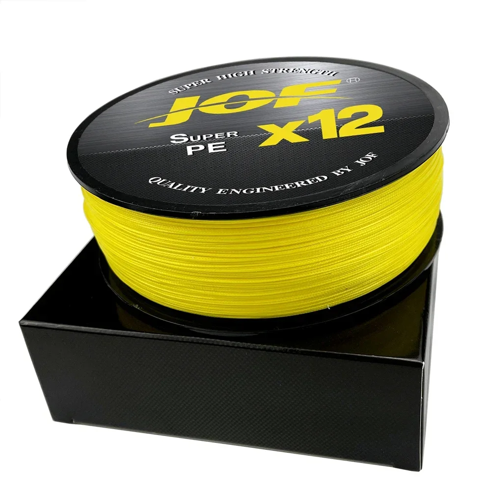 JOF Upgraded Wear-resistant Braided Fishing Line Super Strong 12-strand Multifilament PE Wire 300M 25LB 30LB 39LB 50LB 65LB 92LB