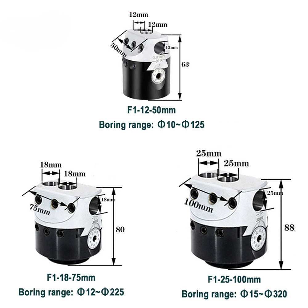 Imagem -03 - Torno Chato Bar para Fresadoras Porta-chaves tipo f1 50 mm 75 mm 100 mm 12 mm 18 mm 25 mm