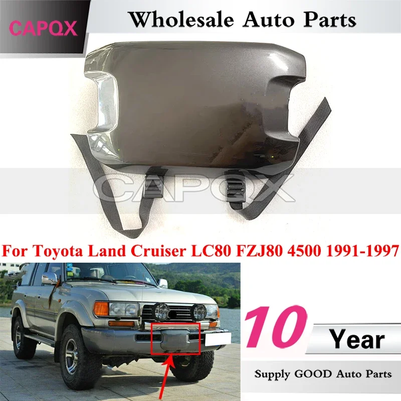

CAPQX For Toyota Land Cruiser LC80 FZJ80 4500 1991-1997 Car Front Bumper Winch Cover Trim Protection Cap Lid