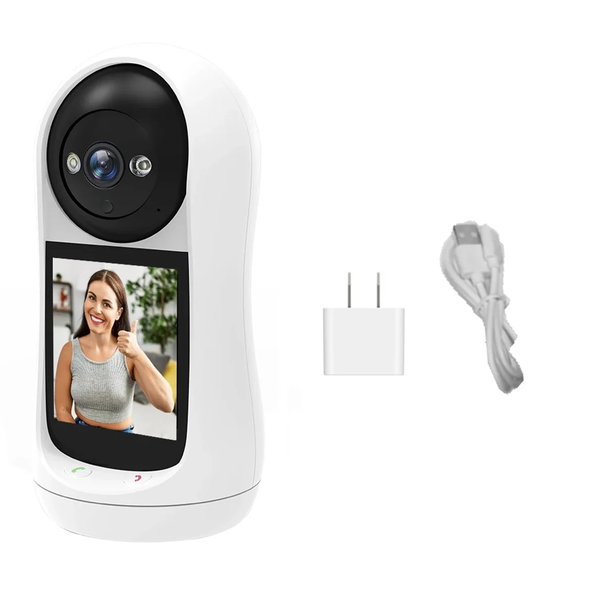 3MP Wifi Camera Video Call with 2.8 Inch IPS Screen IP Camera Baby Monitor Indoor Security Camera US PLUG