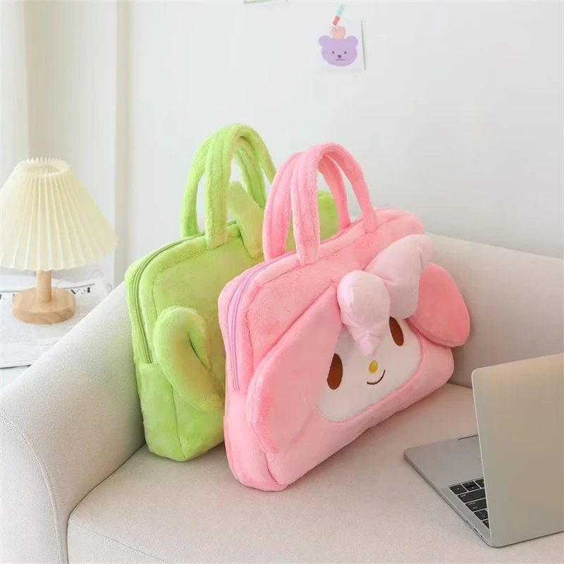 Sanrio Nette Laptop Tasche Kuromi My Melody Japanischen Stil Anime Reise Laptop Fall Cinnamoroll Plüsch Tasche Für Mädchen Geburtstag Geschenke