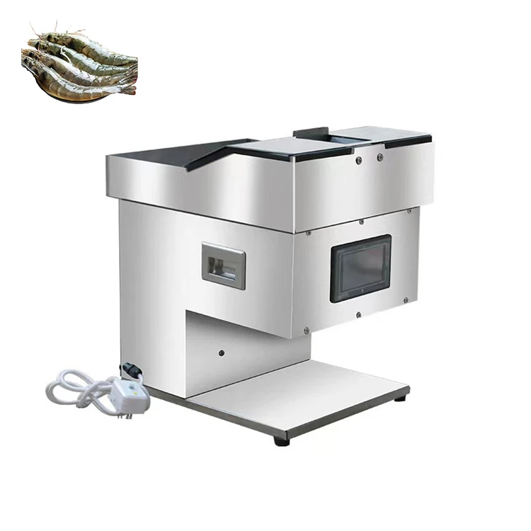 220v Prawn Prawns Line Removal With Open Automatic Shrimp Back Cutting Machine