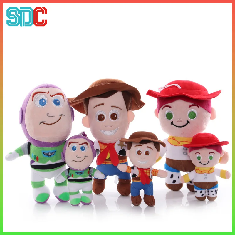 

Плюшевая игрушка Ковбой-шериф Вуди из мультфильма «История игрушек», мягкая набивная кукла, персонаж фильма, 2 размера, декор для детской комнаты, подушка, подарок на день рождения для детей