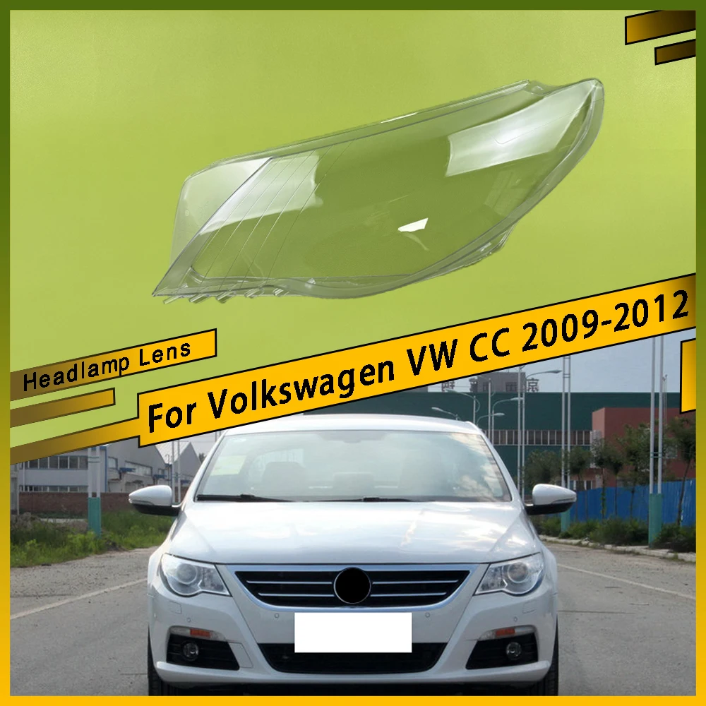 

Для Volkswagen VW CC 2009 2010 2011 2012, абажур для фар, прозрачный абажур, линза, крышка для фар, корпус из плексигласа