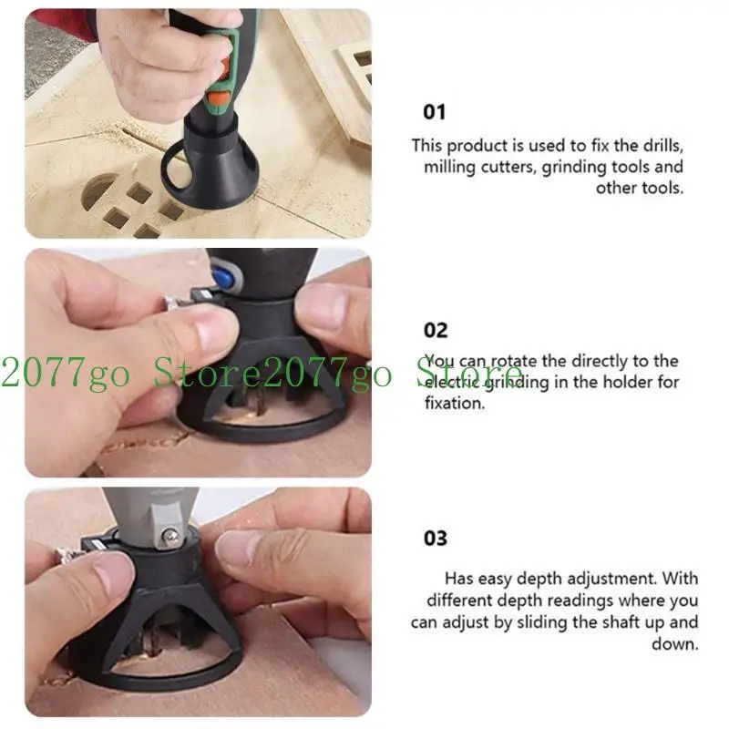 Y1UD Efficient Multiple Materials Cutting Kits Rotary Tool Attachment for Precise Depth Control Woodworking & Metal Projects