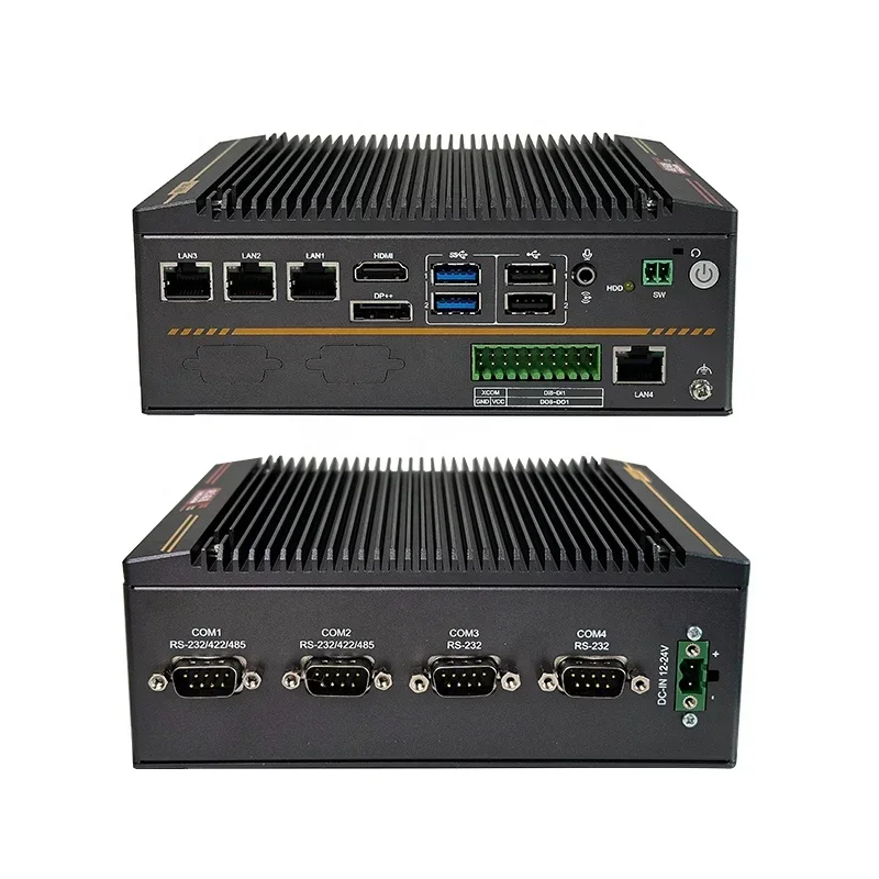 Eingebettetes Betriebssystem, hochzuverlässiges Computergerät, robust, lüfterlos, eingebetteter industrieller Mini-PC LBX-J630-D