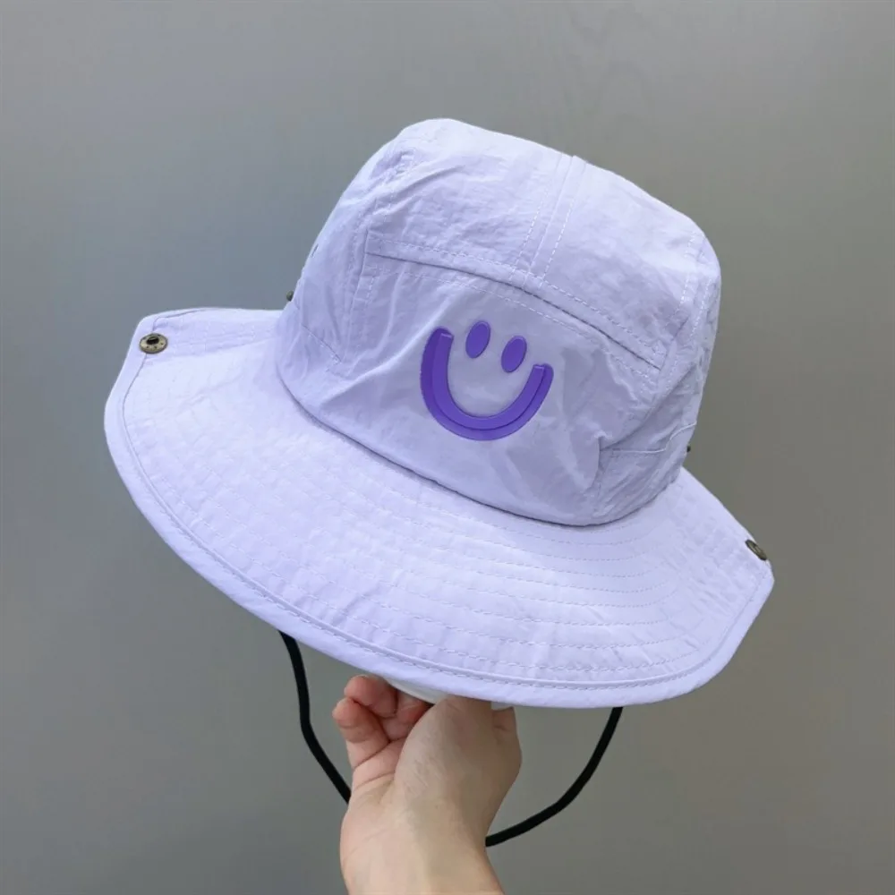 

Outdoor UV Protection Bucket Hat Breathable Cute Sun Cap Cotton Cartoon Panama Hat