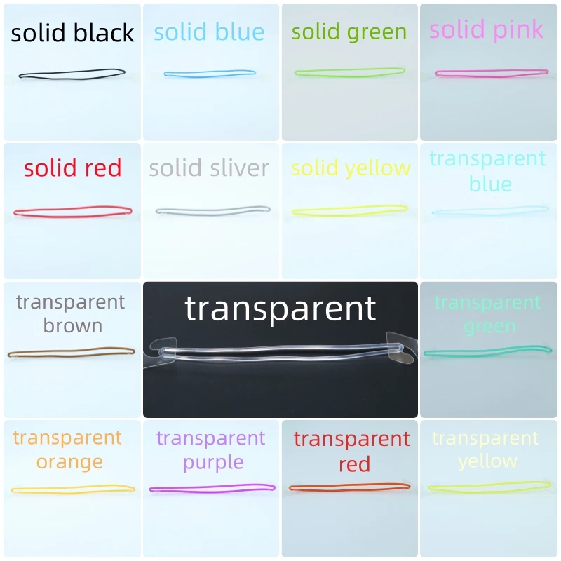 100PCS Eco-friendly Luggage Tag Plastic Loop PVC Worm Straps Comply with US Standards 15 Colors