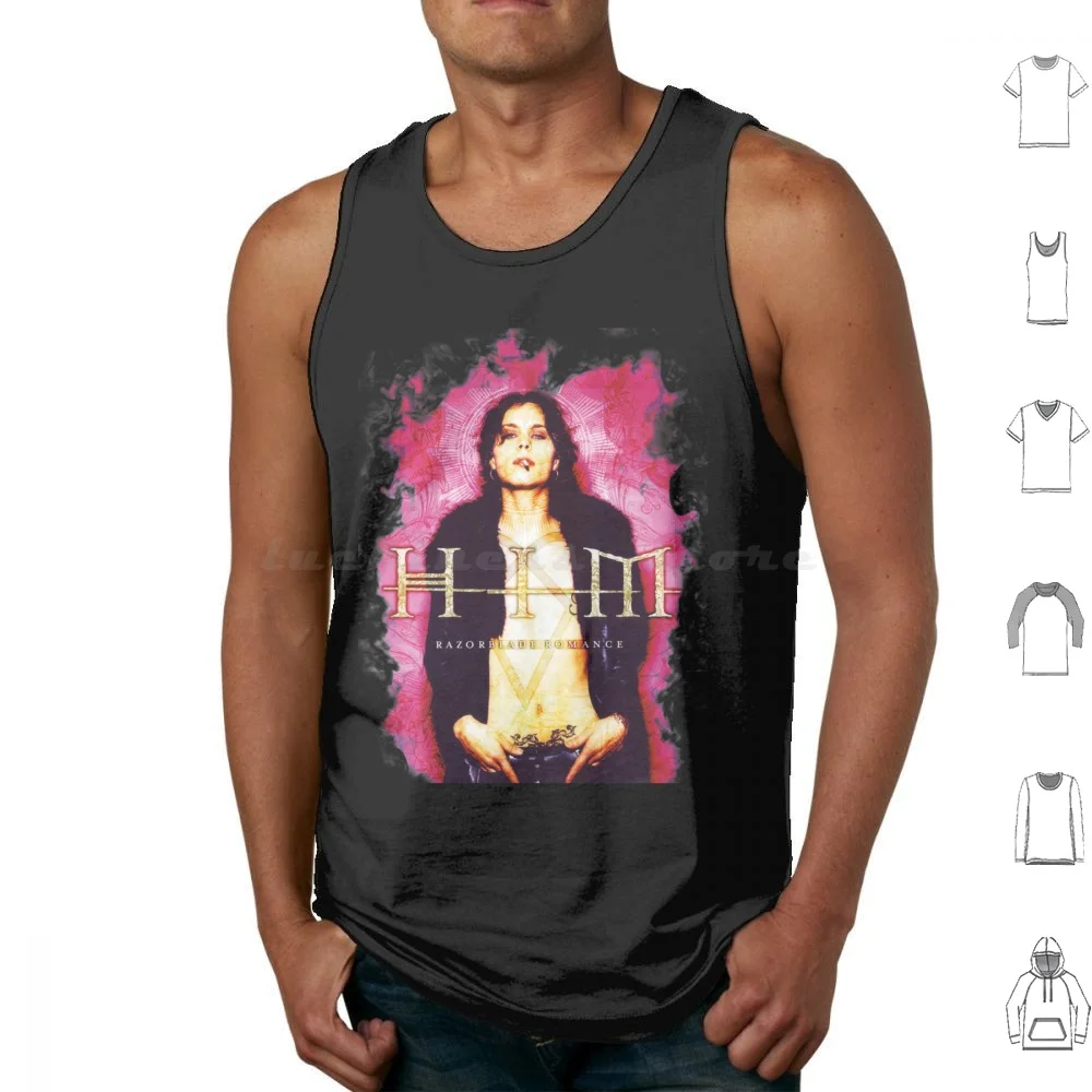 

Him Band Vv H I M-Him Ville Valo Romance Smoke Tank Tops Vest Sleeveless Him Band Vv H I M Him Ville Valo Romance Smoke