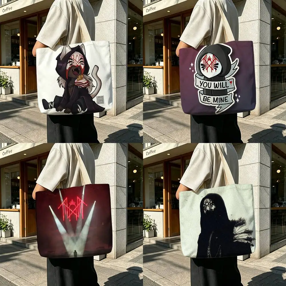 Sleep Token  Printed Canvas Shoulder Tote Bag for School Work and Commute