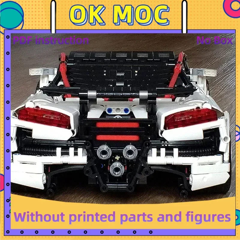 

Строительные блоки Moc, модель суперкара, Speed Champion V10, технические кирпичи, сделай сам, сборка, строительные игрушки для детей, праздничные подарки