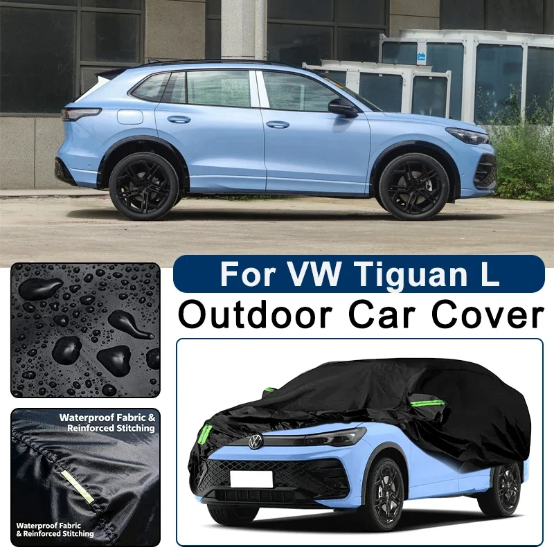 

Outdoor Car Cover Waterproof Dustproof UV Sun Protection, Full Car Protector Exterior Parts For Volkswagen Tiguan L AD1 BW2